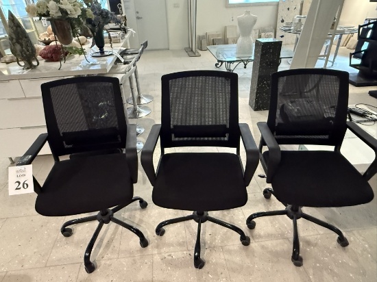 FABRIC AND MESH BACK OFFICE ROLLING CHAIRS