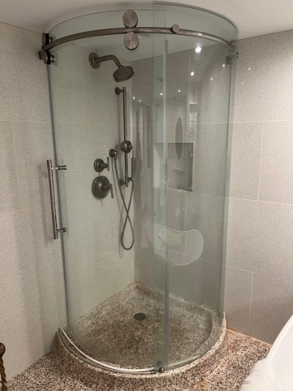 VGO SEMI ROUND GLASS SHOWER DOORS, MOD: VG06031