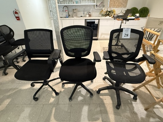 FABRIC AND MESH BACK OFFICE ROLLING CHAIRS