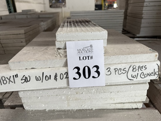 LOT CONSISTING OF SHELL STONE TILES