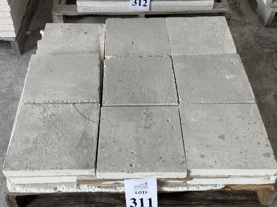 LOT CONSISTING OF SHELL STONE TILES WITH GLASS