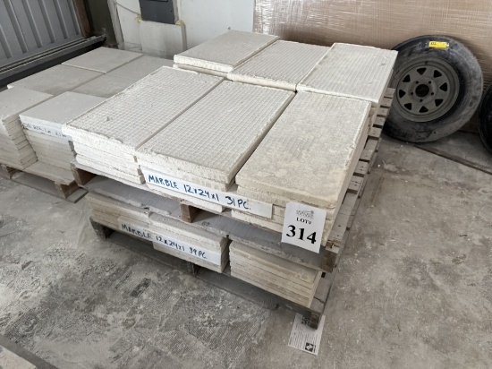 LOT CONSISTING OF SHELL STONE TILES