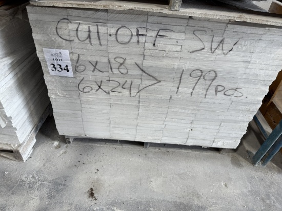 LOT CONSISTING OF ASSORTED SIZE SHELL STONE TILES