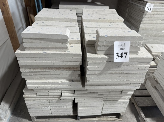 LOT CONSISTING OF ASSORTED SIZE SHELL STONE TILES