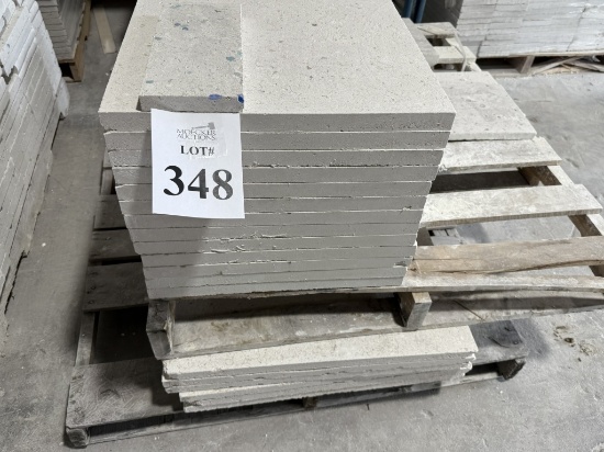 LOT CONSISTING OF ASSORTED SIZE SHELL STONE TILES