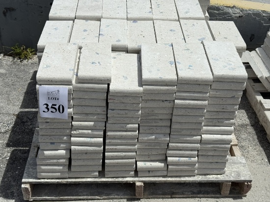 LOT CONSISTING OF SHELL STONE TILES WITH GLASS