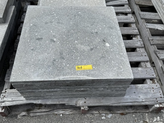 LOT CONSISTING OF ASSORTED SIZE SHELL STONE TILES