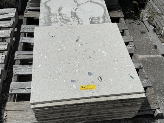 LOT CONSISTING OF ASSORTED SIZE SHELL STONE TILES