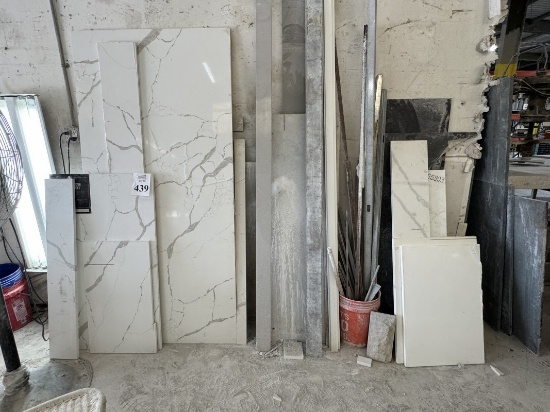 LOT CONSISTING OF ASSORTED SIZE QUARTZ SLABS