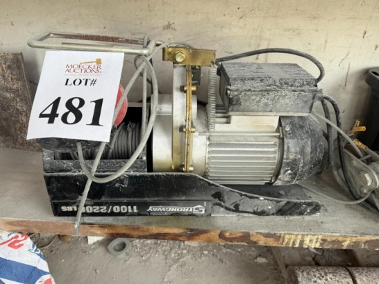 STRONGWAY 100/2200 LBS. ELECTRIC HOIST