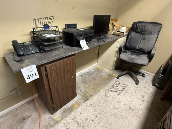 LOT CONSISTING OF GRANITE SLAB AND CONTENTS