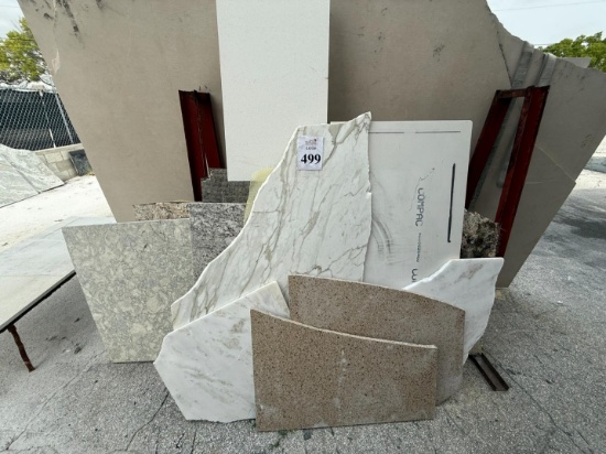 LOT CONSISTING OF ASSORTED SIZE CUT OFF OF GRANITE