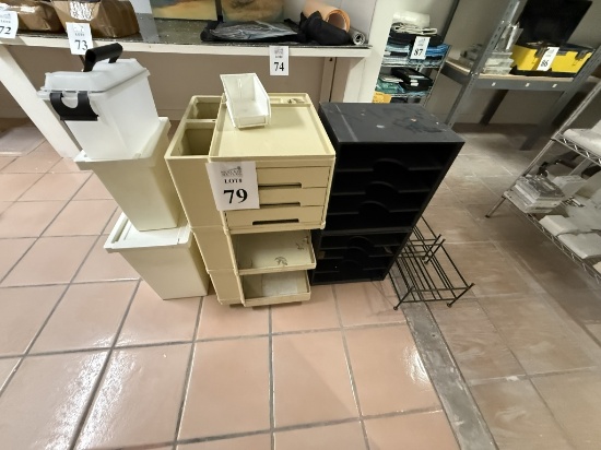 LOT CONSISTING OF ASSORTED PLASTIC CABINETS