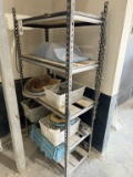 MEDIUM DUTY SHELVING RACK WITH CONTENTS
