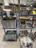 METAL ROLLING RACKS WITH CONTENTS