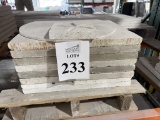 LOT CONSISTING OF SHELL STONE TILES