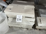 LOT CONSISTING OF ASSORTED SIZE SELL STONE TILES