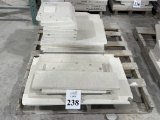 LOT CONSISTING OF ASSORTED SIZE SELL STONE TILES