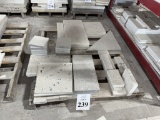 LOT CONSISTING OF ASSORTED SIZE SELL STONE TILES
