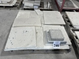 LOT CONSISTING OF ASSORTED SIZE SELL STONE TILES