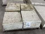 LOT CONSISTING OF SHELL STONE TILES WITH GLASS