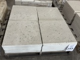 LOT CONSISTING OF SHELL STONE TILES WITH GLASS
