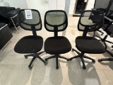 FABRIC AND MESH BACK OFFICE ROLLING CHAIRS
