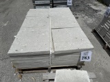 LOT CONSISTING OF ASSORTED SIZE SHELL STONE TILES