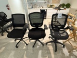 FABRIC AND MESH BACK OFFICE ROLLING CHAIRS