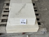 LOT CONSISTING OF ASSORTED SIZE SHELL STONE TILES