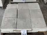 LOT CONSISTING OF SHELL STONE TILES WITH GLASS
