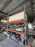 SECTIONS OF HEAVY DUTY TEAR DROP PALLET RACKING