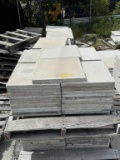 LOT CONSISTING OF ASSORTED SIZE SHELL STONE TILES