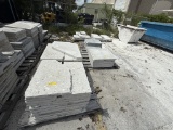 LOT CONSISTING OF ASSORTED SIZE SHELL STONE TILES