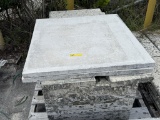 LOT CONSISTING OF ASSORTED SIZE SHELL STONE TILES