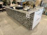 QUARTZ COUNTER TOP ISLAND WITH DRAWERS