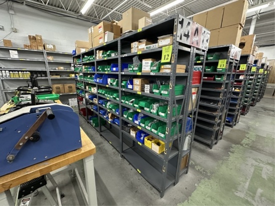 CONTENTS OF (8) SHELVING UNITS