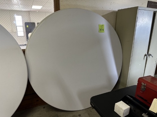 6' PLASTIC ROUND FOLDING TABLE