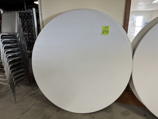 6' PLASTIC ROUND FOLDING TABLE