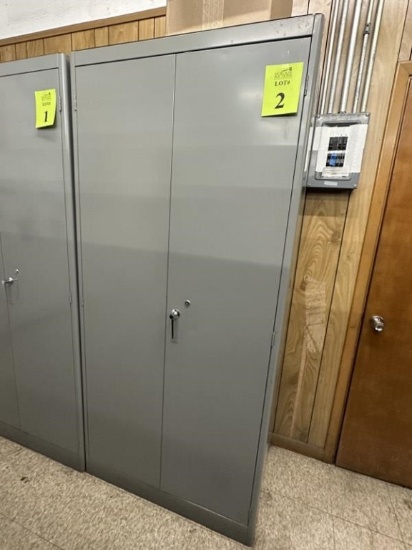 2-DOOR METAL STORAGE CABINET