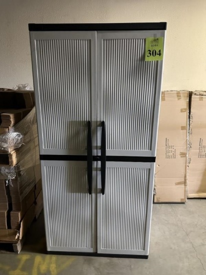 2-DOOR PLASTIC STORAGE CABINET