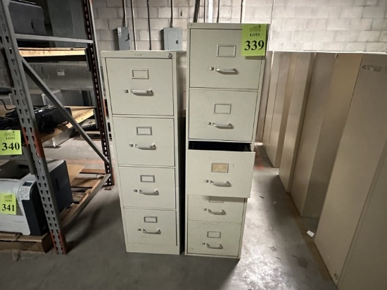 (1) 4-DRAWER AND (1) 5-DRAWER METAL FILING