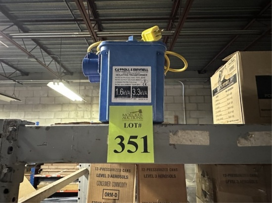 CARROLL AND MEYNELL ISOLATING TRANSFORMER