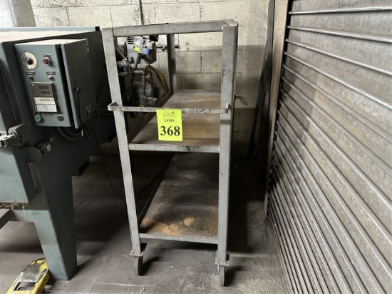 METAL UTILITY CART ON CASTERS