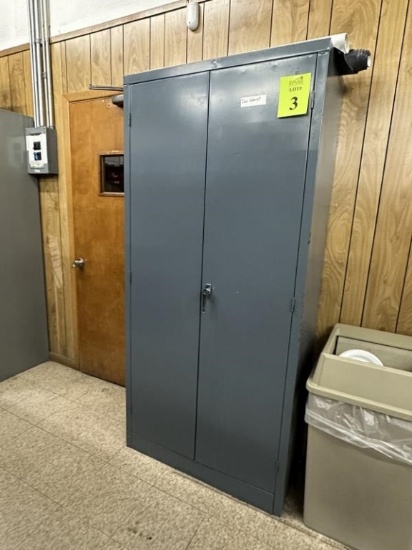2-DOOR METAL STORAGE CABINET