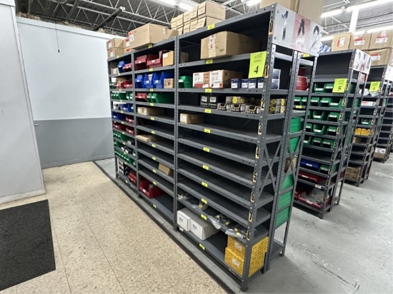 CONTENTS OF (6) SHELVING UNITS