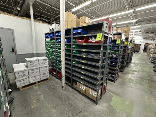 CONTENTS OF (6) SHELVING UNITS
