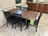 BREAKROOM TABLE WITH (5) CHAIRS