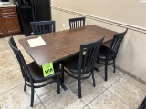 BREAKROOM TABLE WITH (5) CHAIRS