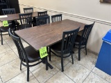 BREAKROOM TABLE WITH (5) CHAIRS